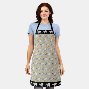 Illustratie van waterbuffels Chinese Ox Year MAp Schort