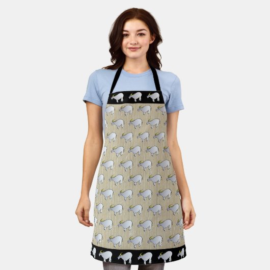 Illustratie van waterbuffels Chinese Ox Year MAp Schort (Gedragen)