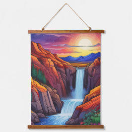 Illustratie van Waterval Hangend Wandkleed