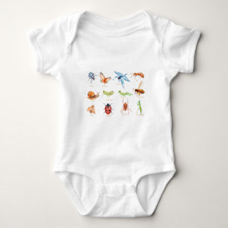 illustratie van waterverf insecten romper