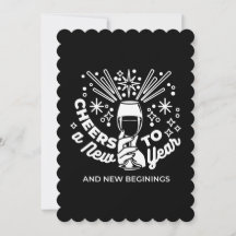Illustratie van wijnglas 'Nieuw begin vieren' 2
