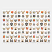 Illustratie van wilde bosdieren inpakpapier vel (Voorkant)