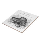 illustratie van wilde dieren in de luipaard tegeltje (Zijkant)