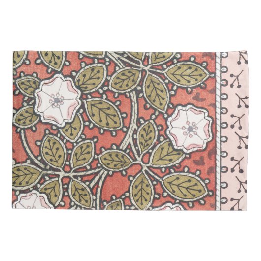 Illustratie van Wilde Roos Kunst Illustratie Bloem Kussensloop (Achterkant)