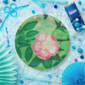 Illustratie van wilde rozenbloemen  papieren bordje (Feest)