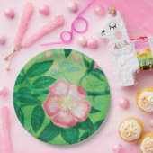 Illustratie van wilde rozenbloemen  papieren bordje (Feest)