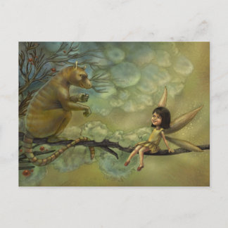 Illustratie van Wings of Tails Fantasy Briefkaart