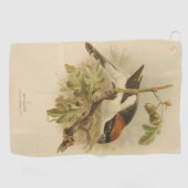  illustratie van Woodchat Shrike Golfhanddoek (Horizontaal)