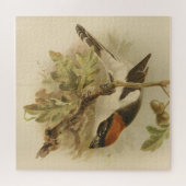 illustratie van Woodchat Shrike Legpuzzel (Horizontaal)