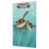 Illustratie van zeeschildpadden klembord (Links)