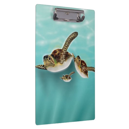 Illustratie van zeeschildpadden klembord (Rechts)
