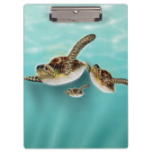 Illustratie van zeeschildpadden klembord (Voorkant)