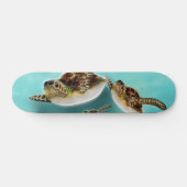 Illustratie van zeeschildpadden skateboard (Horizontaal)