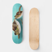 Illustratie van zeeschildpadden skateboard (Voorkant)