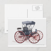 Illustratie van zelfloos vervoer briefkaart (Voorkant / Achterkant)