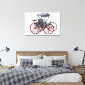 Illustratie van zelfloos vervoer canvas afdruk (Insitu (Slaapkamer))