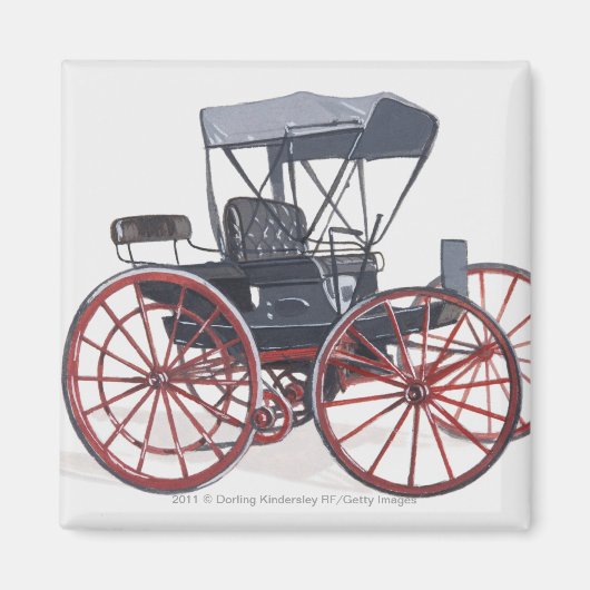 Illustratie van zelfloos vervoer magneet (Voorkant)