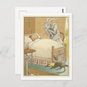  illustratie van ziektes met dieren briefkaart (Voorkant / Achterkant)