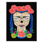 illustratie van Zombie-meisje Foto Afdruk (Voorkant)