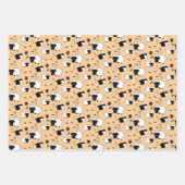 Illustratie van zwarte en witte schapen inpakpapier vel (Voorkant)