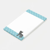 Illustratie van zwarte Staffordshire Bull Terrier- Post-it® Notes (Schuin)