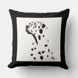 Illustratie van zwarte/witte dalmatische honden kussen