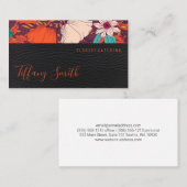 Illustratie ventilatorpatroon | Leder Visitekaartje (Voorkant / Achterkant)