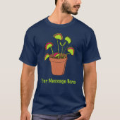 Illustratie Venus Fly Trap Plant, aangepast T-shirt (Voorkant)
