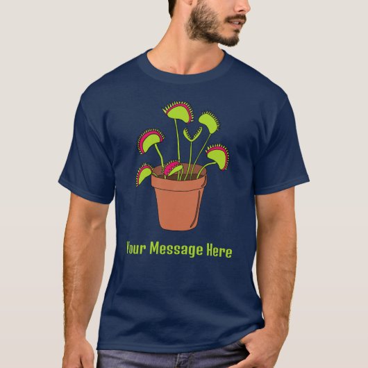 Illustratie Venus Fly Trap Plant, aangepast T-shirt (Voorkant)
