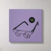 illustratie Vergrootglazen Monogram C Canvas Afdruk (Voorkant)