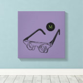  illustratie Vergrootglazen Monogram C Canvas Afdruk (Insitu (Houten vloer))
