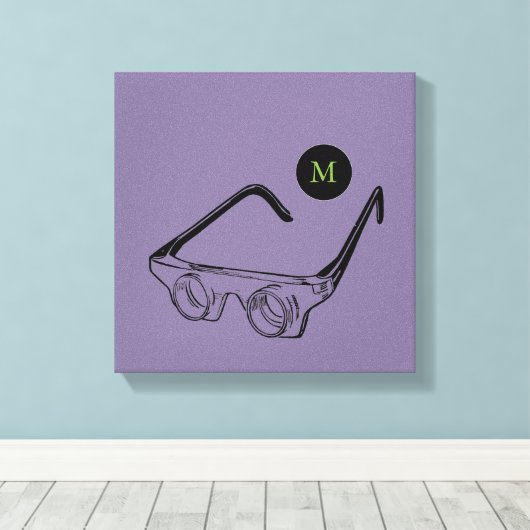 illustratie Vergrootglazen Monogram C Canvas Afdruk (Insitu (Houten vloer))