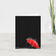 Illustratie Verloren rode overvloed in regen