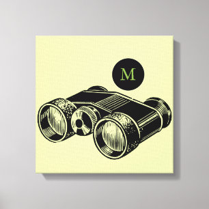 Illustratie Verrekijker Monogram Canvas Afdruk