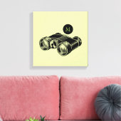 Illustratie Verrekijker Monogram Canvas Afdruk (Insitu (Woonkamer))
