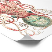 Illustratie  vierkant/octopus poster (Hoek)