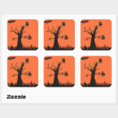 " Illustratie Vierkante Stickers, Glanzend Sticker (Vel)