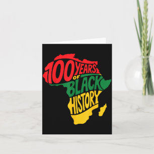 Illustratie Vintage Black History Month 100 Kaart