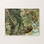 Illustratie Vintage Chameleon Puzzle Legpuzzel (Horizontaal)