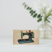 Illustratie Vintage naaimachine Visitekaartje (Staand voorkant)