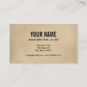 Illustratie Vintage naaimachine Visitekaartje (Achterkant)