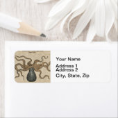 Illustratie Vintage Octopus Kraken Etiket (Insitu)