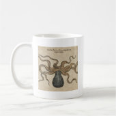 Illustratie Vintage Octopus Kraken Koffiemok (Links)