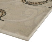 Illustratie Vintage Octopus Kraken Snijplank (Hoek)