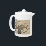 Illustratie Vintage Octopus Kraken Theepot<br><div class="desc">Octopus - Een  octopus afbeelding,  deze octopus komt uit een anatomieboek van wilde dieren dat in 1553 werd uitgegeven. Deze antiek octopustekening is een tekening uit een  dierlijk anatomieboek waar we deze geweldige antiek inktpen en inktoctopustekening vonden.</div>