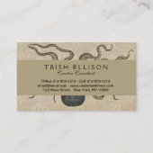 Illustratie Vintage Octopus Kraken Visitekaartje (Voorkant)
