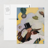 Illustratie Vintage Puck Magazine Briefkaart (Voorkant / Achterkant)