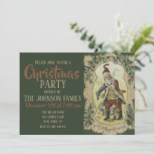 Illustratie Vintage Santa claus Kaart (Staand voorkant)