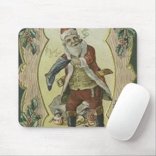 Illustratie Vintage Santa claus Muismat