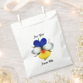 Illustratie Viola Flower w/ Custom Message Bedankzakje (Geknipt)